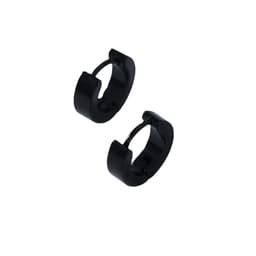 image-Geometric Circle Earrings For Men