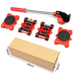 image-Plastic Convenient Furniture Moving System Weight Carrier With Pry Type Heavy Furniture Mobile Roller Set