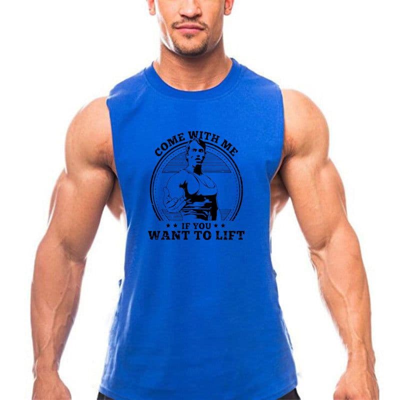 image-Mr Bodybuilding Sports Vest Men's Cotton Workout Clothes