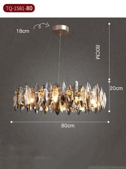 image-Living Room Light Luxury Crystal Modern Minimalist Chandelier