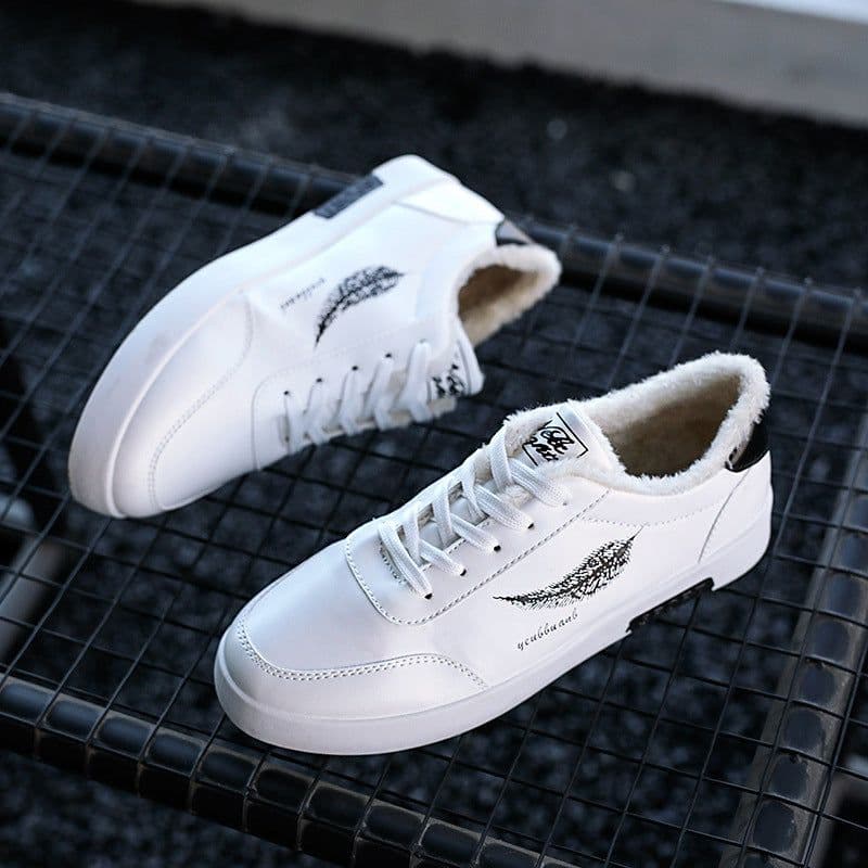 image-Plush Thick Board Shoes Casual Versatile Student Men's Cotton Shoes