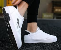 image-Plush Thick Board Shoes Casual Versatile Student Men's Cotton Shoes