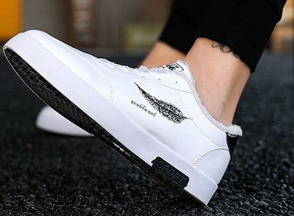 image-Plush Thick Board Shoes Casual Versatile Student Men's Cotton Shoes