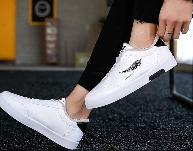 image-Plush Thick Board Shoes Casual Versatile Student Men's Cotton Shoes