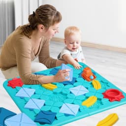 image-Children's Road Building Maze Ball Track Puzzle Table Game