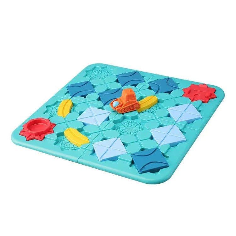 image-Children's Road Building Maze Ball Track Puzzle Table Game
