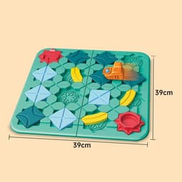 image-Children's Road Building Maze Ball Track Puzzle Table Game