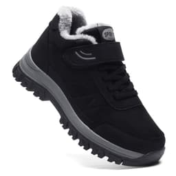 image-Shoes For The Old Women's Thickened Velvet Warm Cotton Shoes Leather Surface Walking Shoes Non-slip