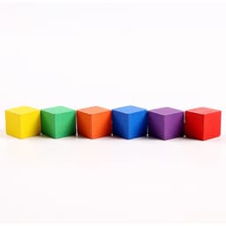 image-100 Cube Wood Small Building Block Children's Educational Toys