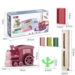 image-Dominoes Small Train Children's Building Blocks Toy Electric