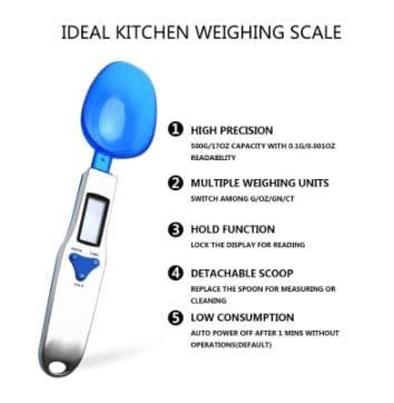 image-Factory Wholesale Stainless Steel Household Electronic Measuring Spoon Scale Spoon Baking Kitchen Scale Small Electronic Scale Spoon Scale