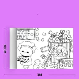 image-Children's Graffiti Scroll Color Filling Drawing Paper