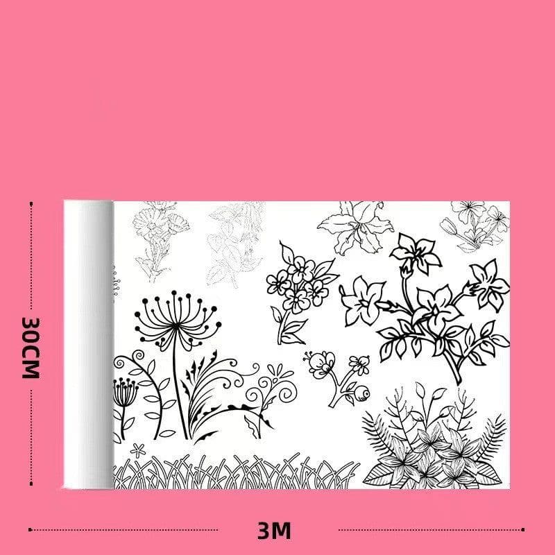 image-Children's Graffiti Scroll Color Filling Drawing Paper