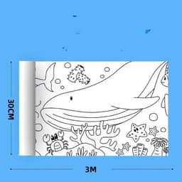 image-Children's Graffiti Scroll Color Filling Drawing Paper
