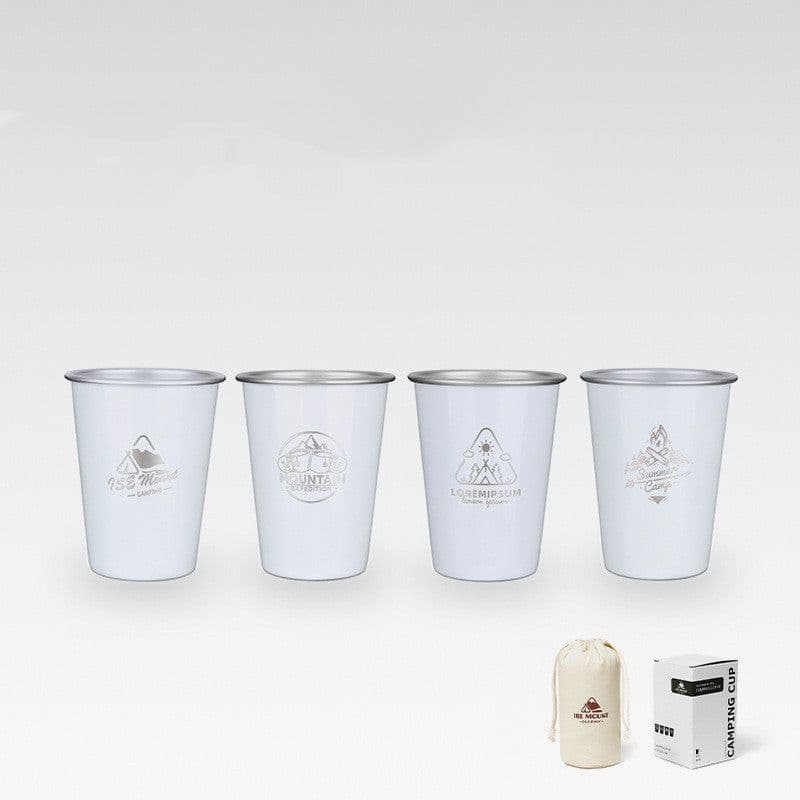 image-Outdoor 304 Stainless Steel Cup Camping Beer Steins 350ml