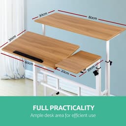 image-Mobile Computer Lifting Foldable Standing Desk Bedroom Bedside Desk Single Small Table