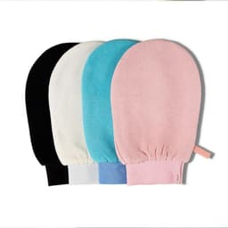 image-New Thick Coarse Sand Mud Removing Solid Color Bath Gloves Bath Towel