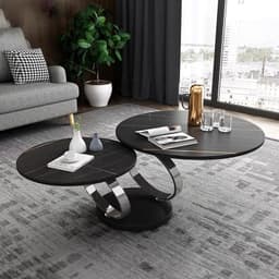 image-Table Rotary Multifunctional Round Retractable Folding