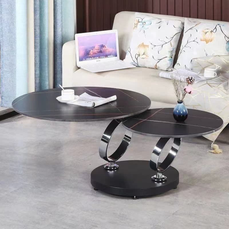 image-Table Rotary Multifunctional Round Retractable Folding
