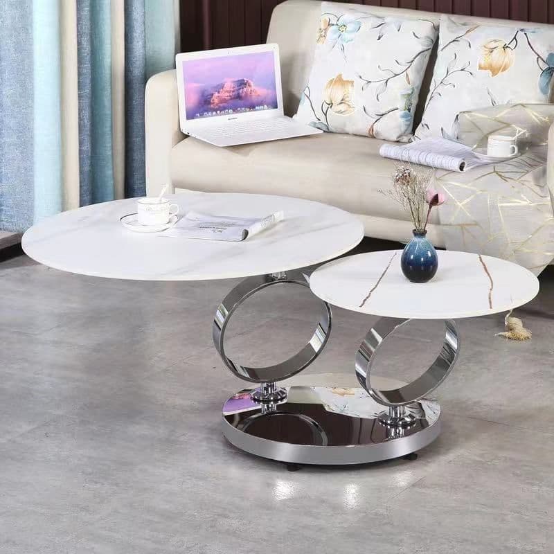 image-Table Rotary Multifunctional Round Retractable Folding