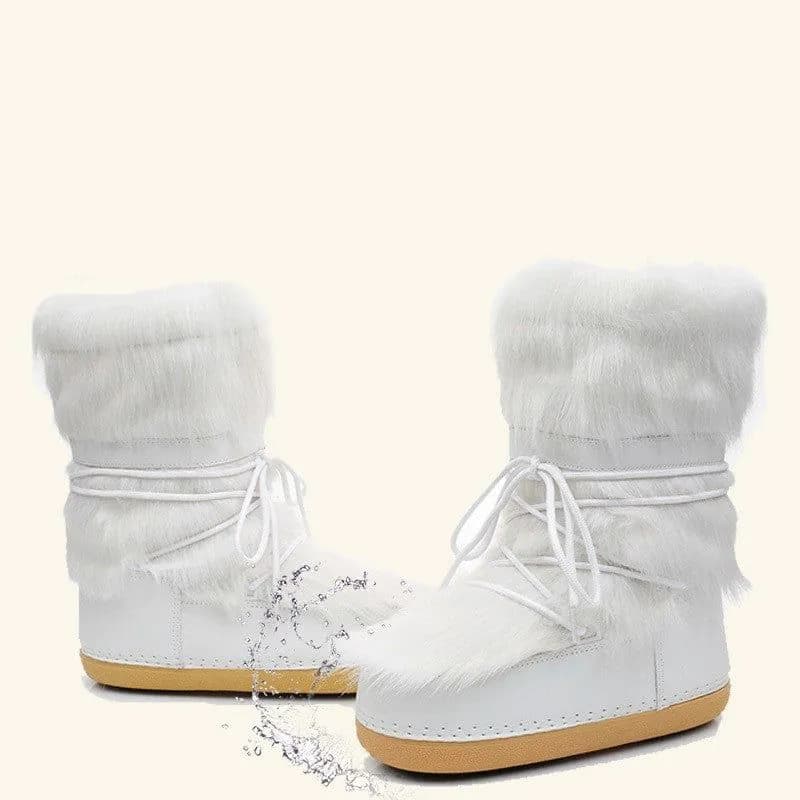 image-Winter Space Boots Furry Moon Boot Snow Boots For Women Fleece-lined Women
