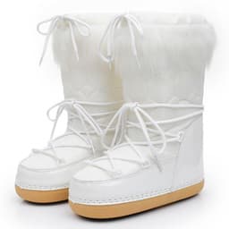 image-Winter Space Boots Furry Moon Boot Snow Boots For Women Fleece-lined Women