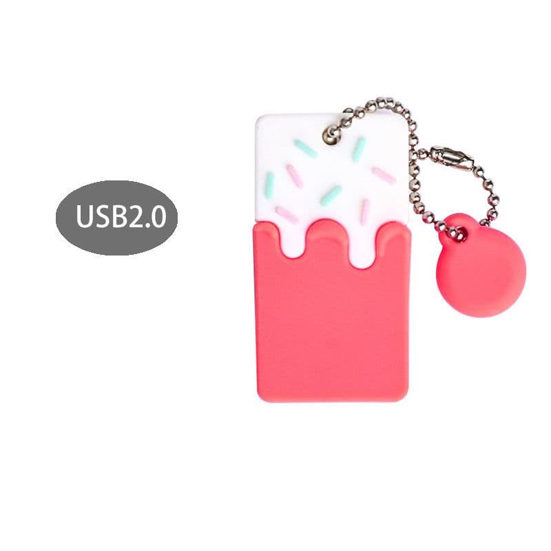 image-Small Cake Point Mini Girl Cute Anti-loss Pendant Mobile U Disk