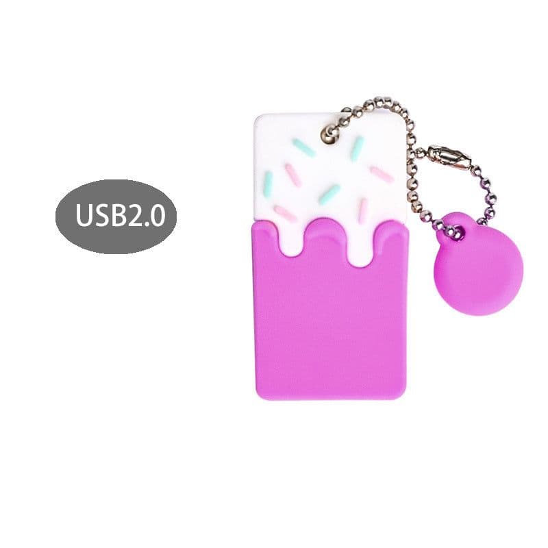 image-Small Cake Point Mini Girl Cute Anti-loss Pendant Mobile U Disk