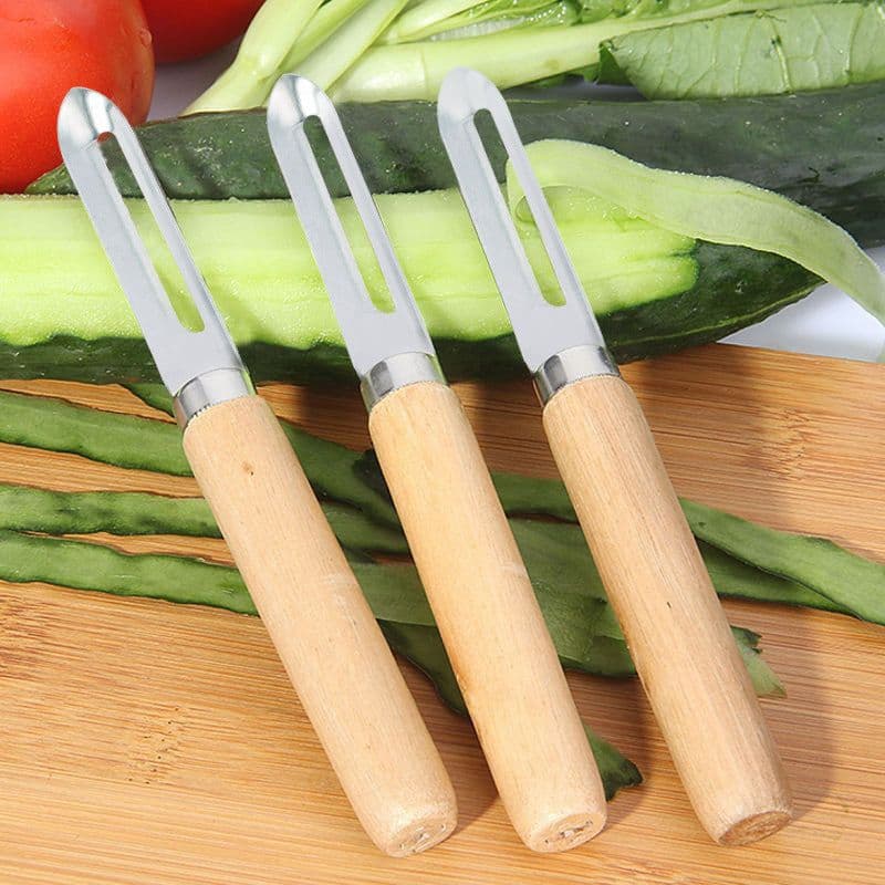 image-Fruit Planer Knife Beam Knife Wooden Handle Peeler