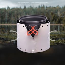 image-Pure Titanium Ultra-thin Camping Wind Shield Mountaineering Stove Accessories