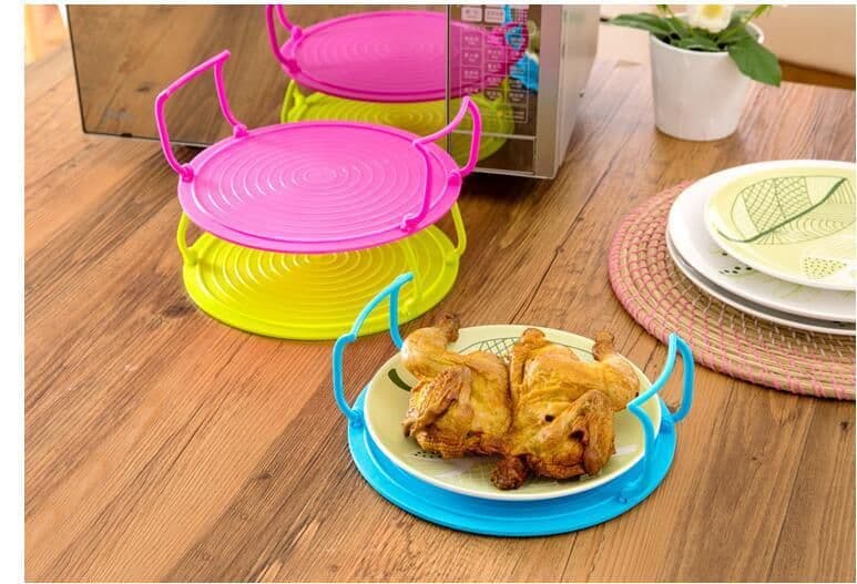 image-Multifunctional Microwave Layered Steaming Rack Kitchen Gadgets