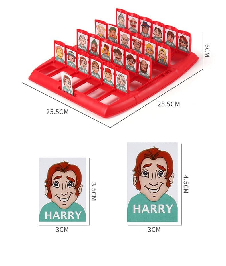 image-Who I Am Double Educational Board Game Card Toy Children's Logical Reasoning Character Parent-child Interaction
