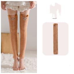image-Coral Fleece Women's Autumn And Winter Overknee Long Boot Foot Sock