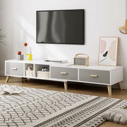 image-TV Cabinet Small Apartment Living Room Combination Retractable TV Cabinet
