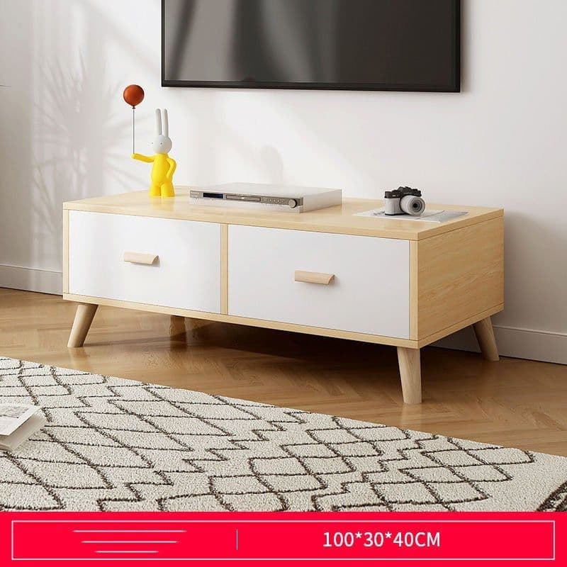 image-TV Cabinet Small Apartment Living Room Combination Retractable TV Cabinet