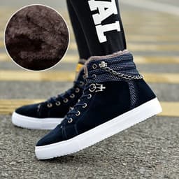 image-Casual Fashion Sneakers Men's Fleece-lined Sneakers