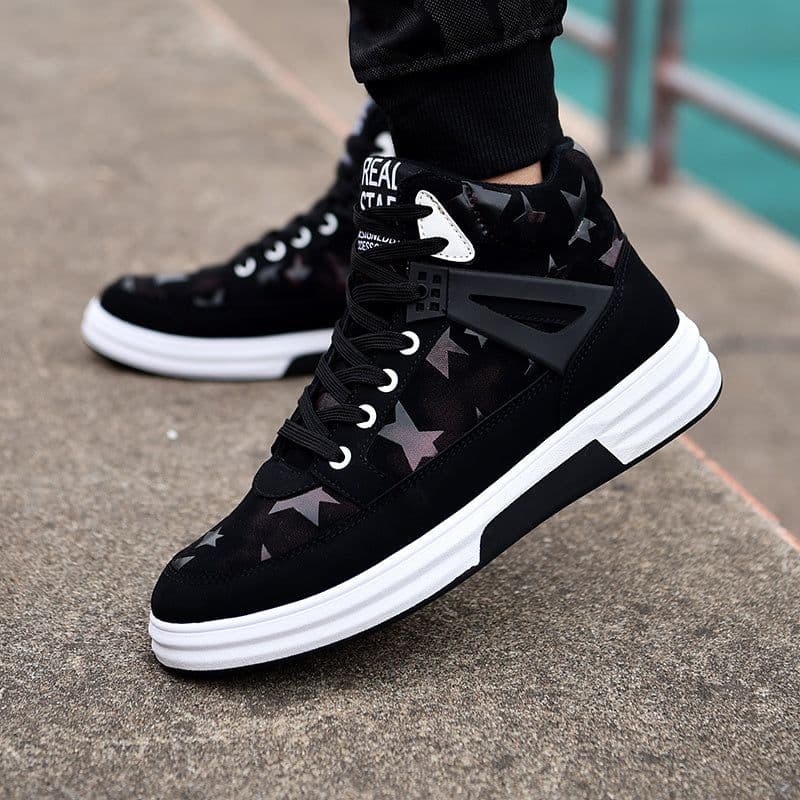 image-Casual Fashion Sneakers Men's Fleece-lined Sneakers
