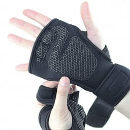image-New Sports Half Finger Gloves Non-slip Silicone Palm Protection Fitness Equipment Gloves
