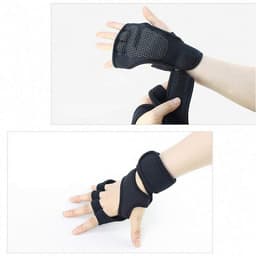 image-New Sports Half Finger Gloves Non-slip Silicone Palm Protection Fitness Equipment Gloves