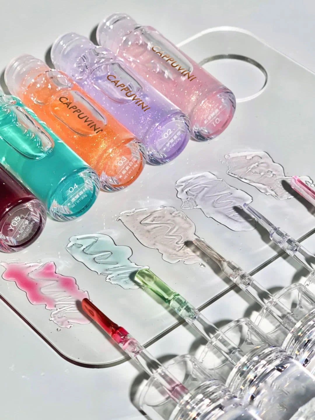 image-Lips Gloss Lip Gloss Lip Balm Glass Transparent Lip Gloss Moisturizing Moisturizing Water Light Lip