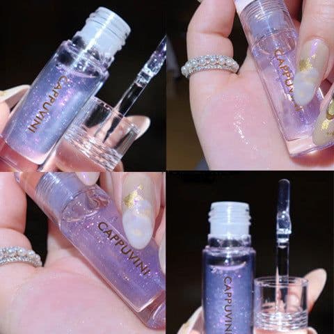image-Lips Gloss Lip Gloss Lip Balm Glass Transparent Lip Gloss Moisturizing Moisturizing Water Light Lip