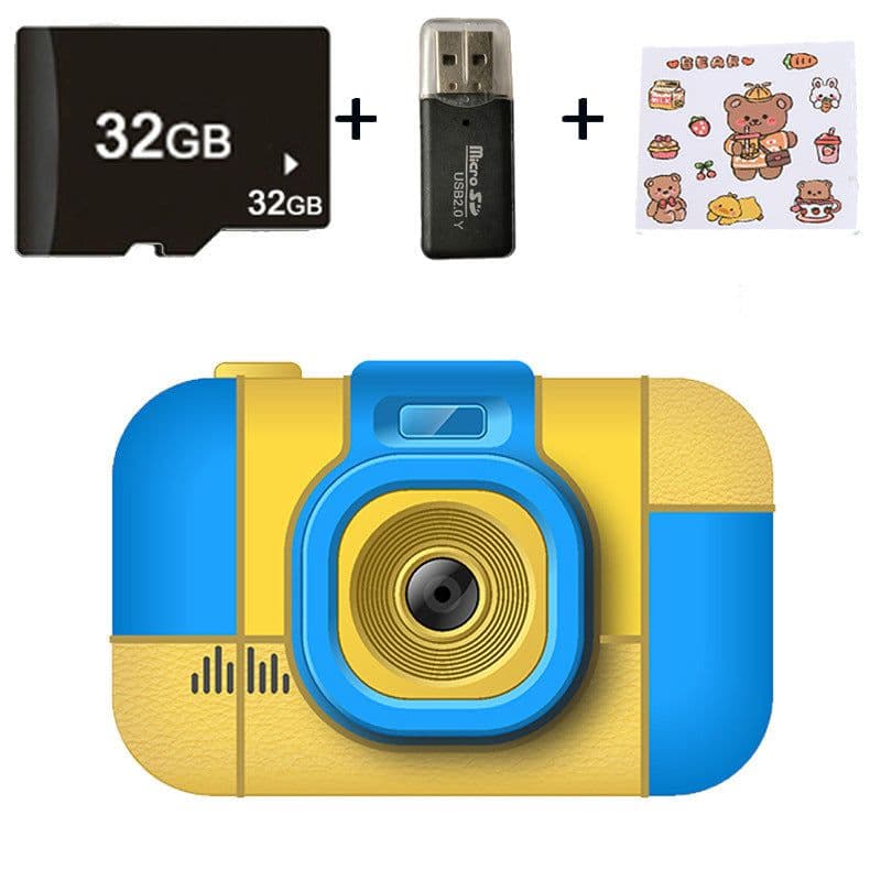 image-Cross-border L1 Children's Mini Digital Camera 24-inch Screen Front And Rear Dual Camera HD 2000W Pixel Camera Gift
