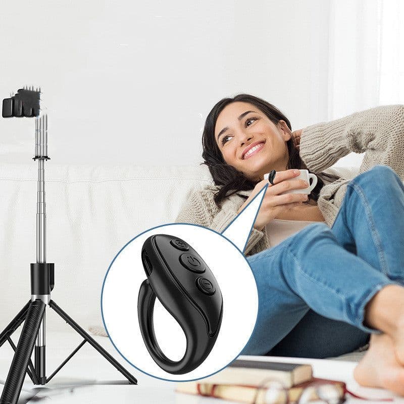 image-Ring Bluetooth Remote Control Mobile Phone Self-timer