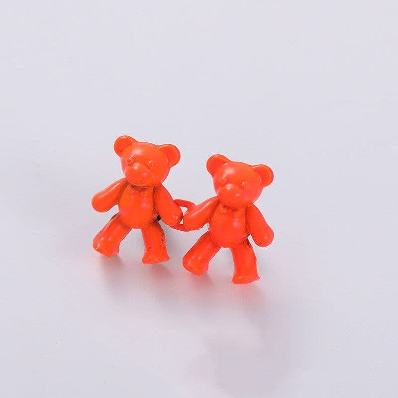 image-Cute Bear Pin Waist Clip Metal Snap Fastener Pants Pins Detachable Button Sewing-Free Buckle Jeans Reduce Waist Tighten Brooch