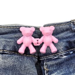image-Cute Bear Pin Waist Clip Metal Snap Fastener Pants Pins Detachable Button Sewing-Free Buckle Jeans Reduce Waist Tighten Brooch