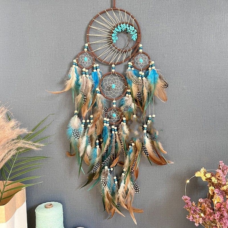 image-High-grade Turquoise Lucky Tree Dreamcatcher Hanging Wind Chimes