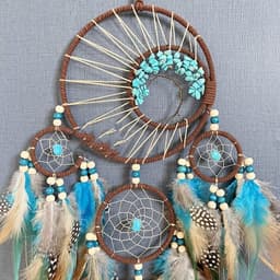 image-High-grade Turquoise Lucky Tree Dreamcatcher Hanging Wind Chimes