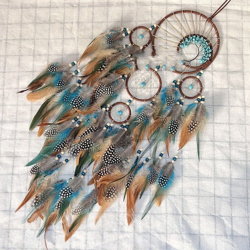 image-High-grade Turquoise Lucky Tree Dreamcatcher Hanging Wind Chimes