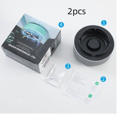 image-Smoke Removal Air Purification Ashtray Anion Purification Practical Automatic Purifier Ashtray Portable Gadgets For Car Ashtray