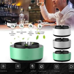 image-Smoke Removal Air Purification Ashtray Anion Purification Practical Automatic Purifier Ashtray Portable Gadgets For Car Ashtray